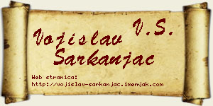 Vojislav Sarkanjac vizit kartica